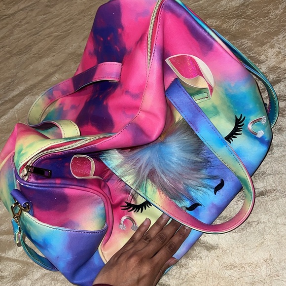 Rainbow Unicorn Weekender Duffel Bag NWOT - Picture 13 of 13